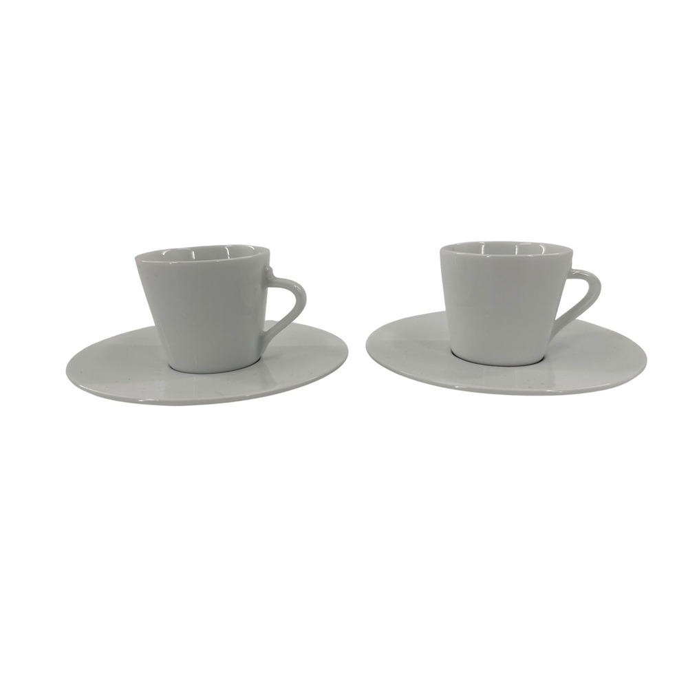 Nespresso Espresso Cups Set of 2 Unisex White Andree Putman Porcelain Coffee Set